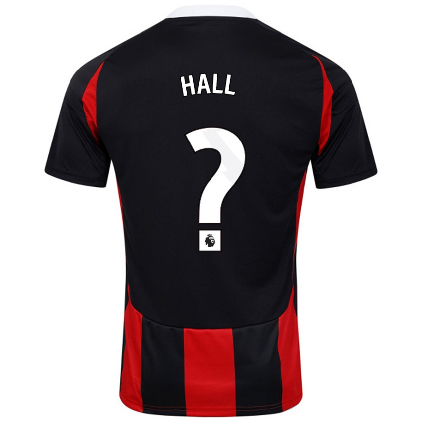 Hombre Camiseta Marcel Hall #0 Negro Rojo 2ª Equipación 2024/25 La Camisa Perú