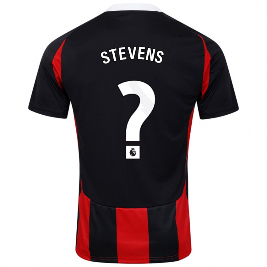 Hombre Camiseta Lily Stevens #0 Negro Rojo 2ª Equipación 2024/25 La Camisa Perú