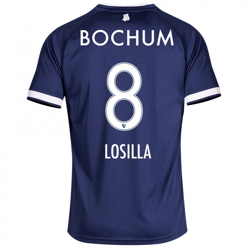 Mujer Camiseta Anthony Losilla #8 Azul Oscuro 1ª Equipación 2024/25 La Camisa Perú