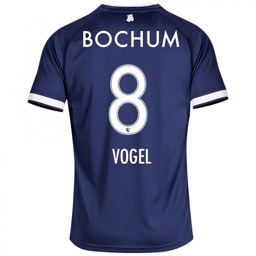 Mujer Camiseta Ann-Sophie Vogel #8 Azul Oscuro 1ª Equipación 2024/25 La Camisa Perú