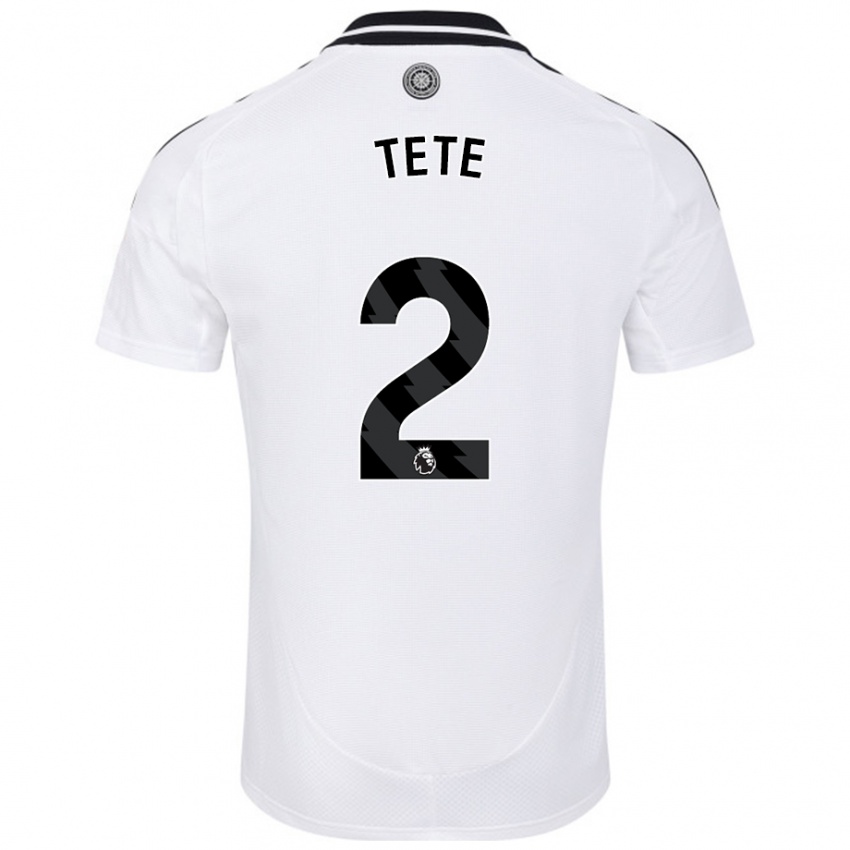 Mujer Camiseta Kenny Tete #2 Blanco 1ª Equipación 2024/25 La Camisa Perú