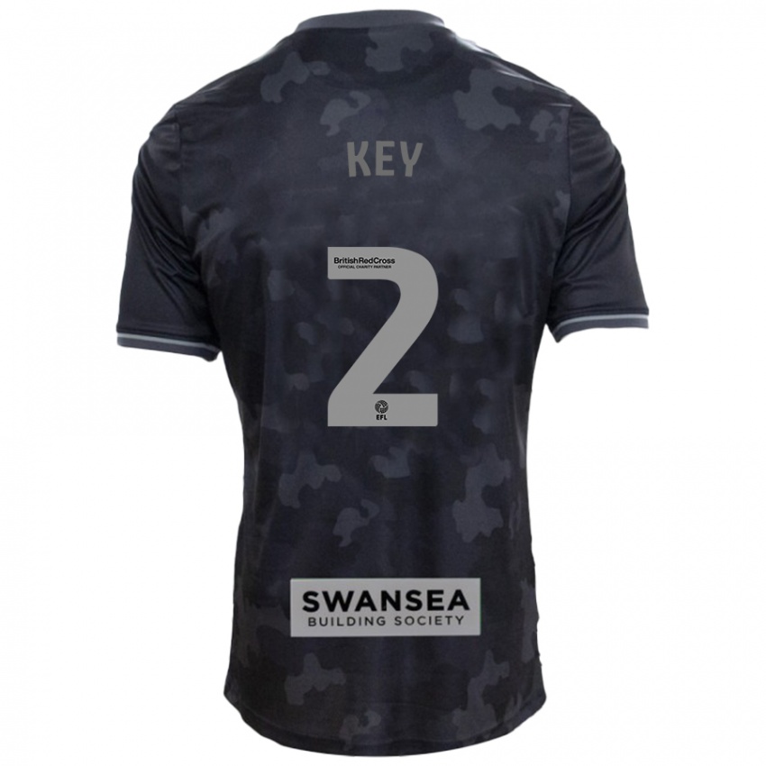 Mujer Camiseta Josh Key #2 Negro 2ª Equipación 2024/25 La Camisa Perú