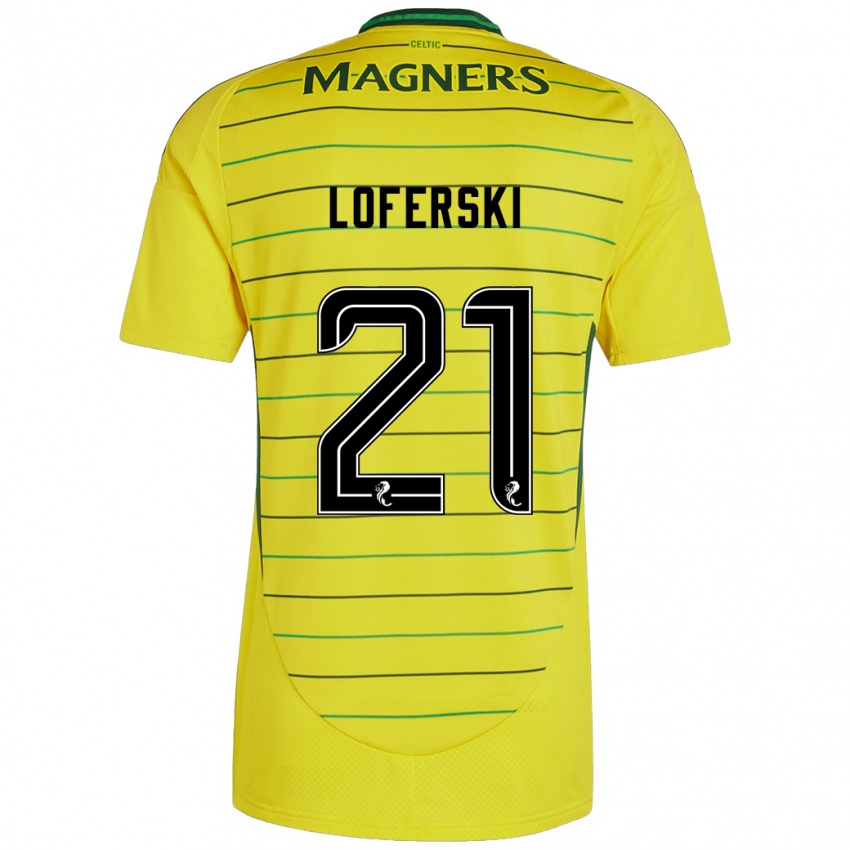 Mujer Camiseta Kit Loferski #21 Amarillo 2ª Equipación 2024/25 La Camisa Perú