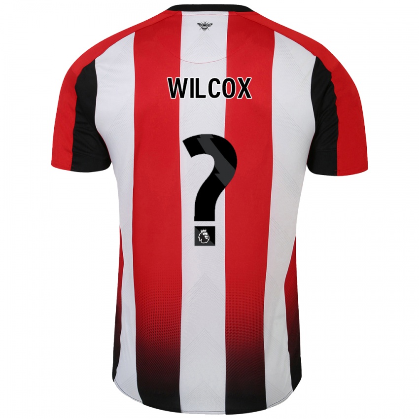 Niño Camiseta Max Wilcox #0 Rojo Blanco 1ª Equipación 2024/25 La Camisa Perú