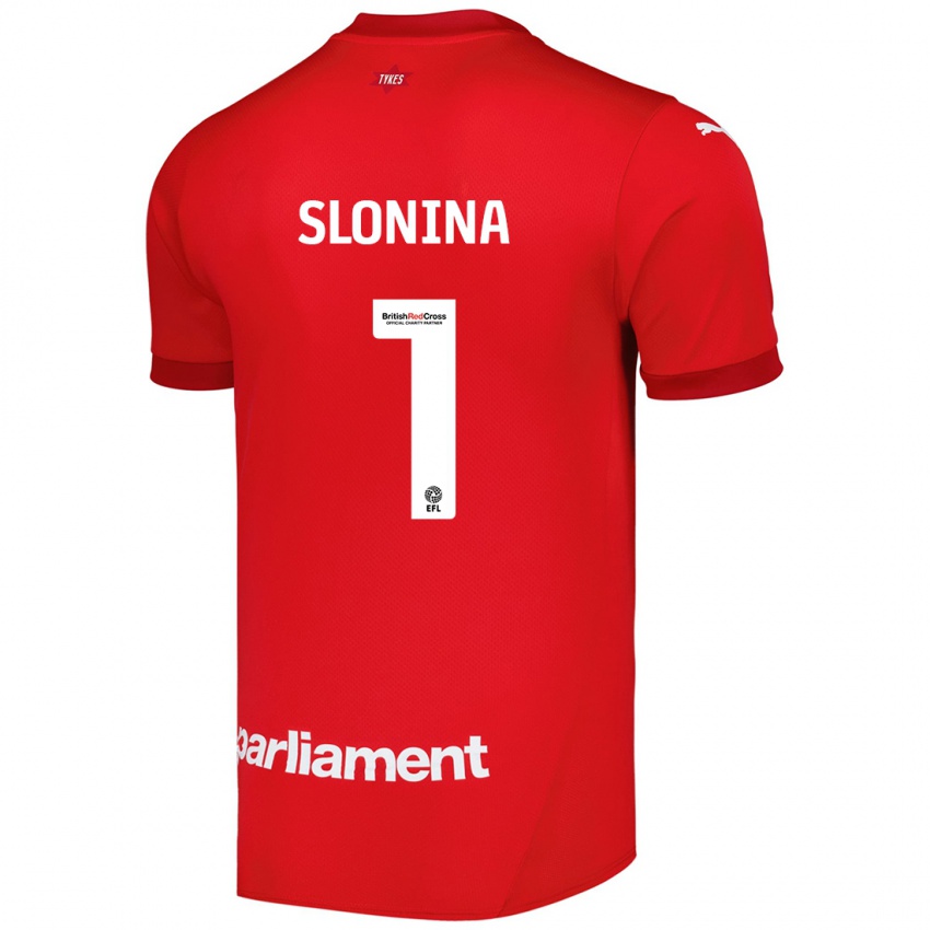 Niño Camiseta Gabriel Slonina #1 Rojo 1ª Equipación 2024/25 La Camisa Perú