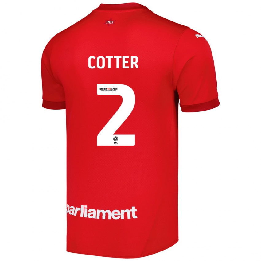 Niño Camiseta Barry Cotter #2 Rojo 1ª Equipación 2024/25 La Camisa Perú