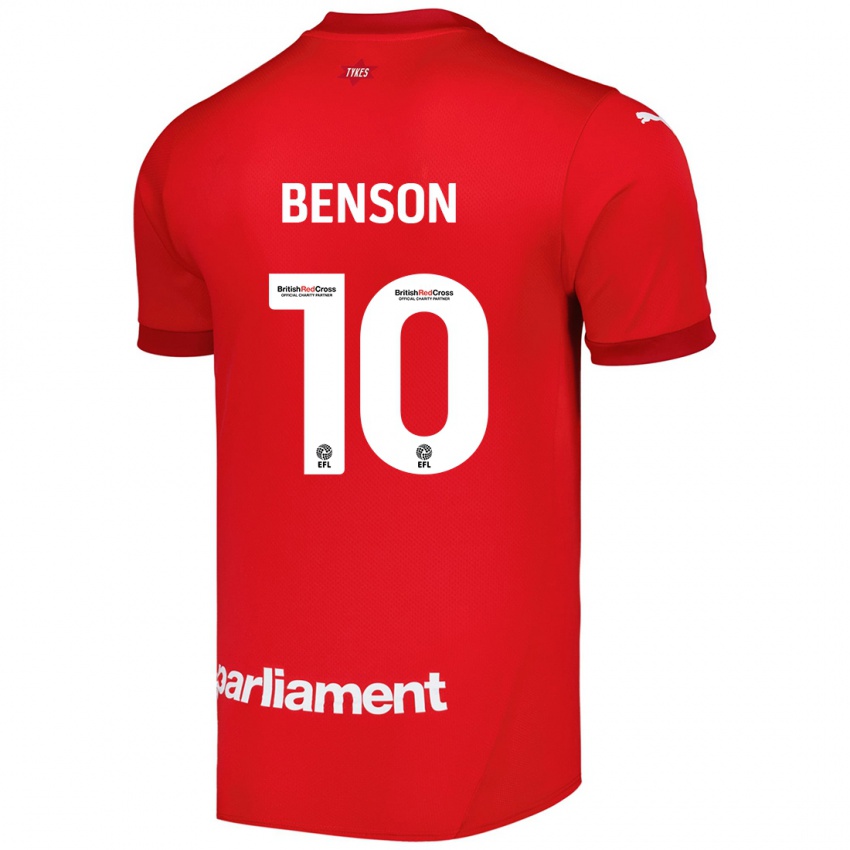 Niño Camiseta Josh Benson #10 Rojo 1ª Equipación 2024/25 La Camisa Perú