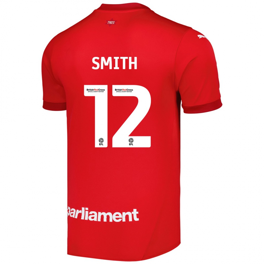 Niño Camiseta Jackson Smith #12 Rojo 1ª Equipación 2024/25 La Camisa Perú