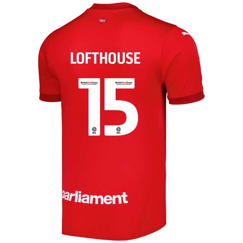 Niño Camiseta Kyran Lofthouse #15 Rojo 1ª Equipación 2024/25 La Camisa Perú