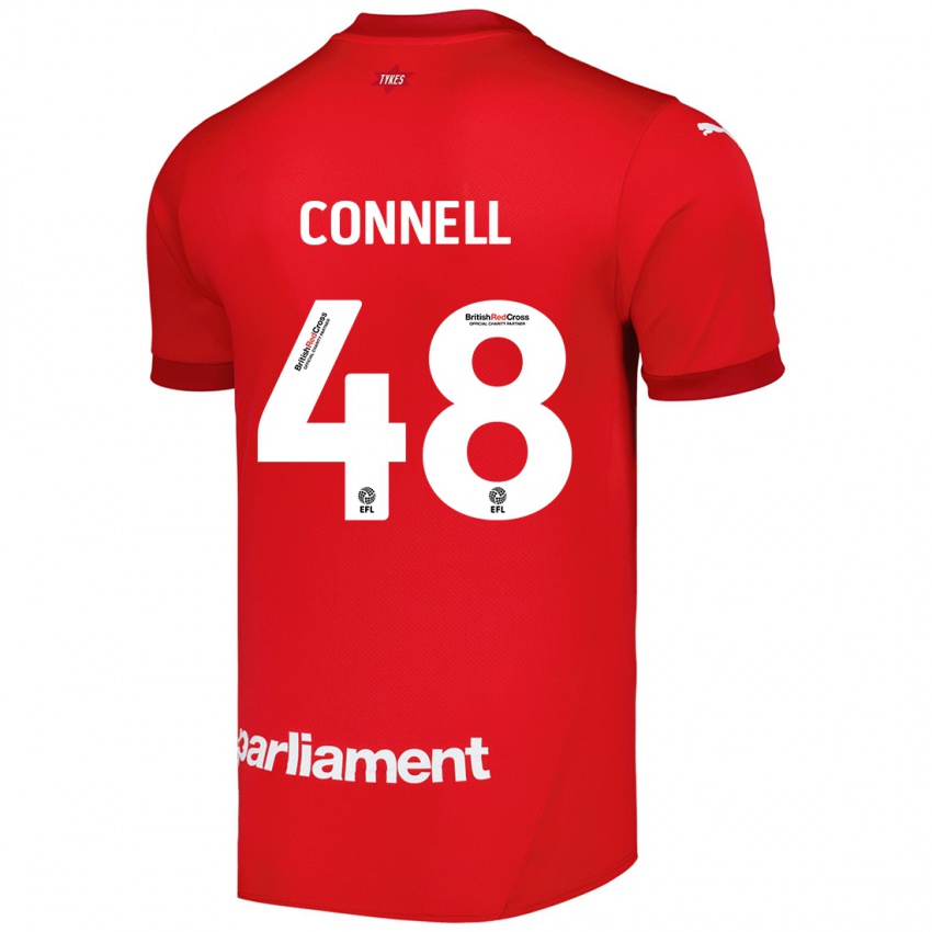 Niño Camiseta Luca Connell #48 Rojo 1ª Equipación 2024/25 La Camisa Perú