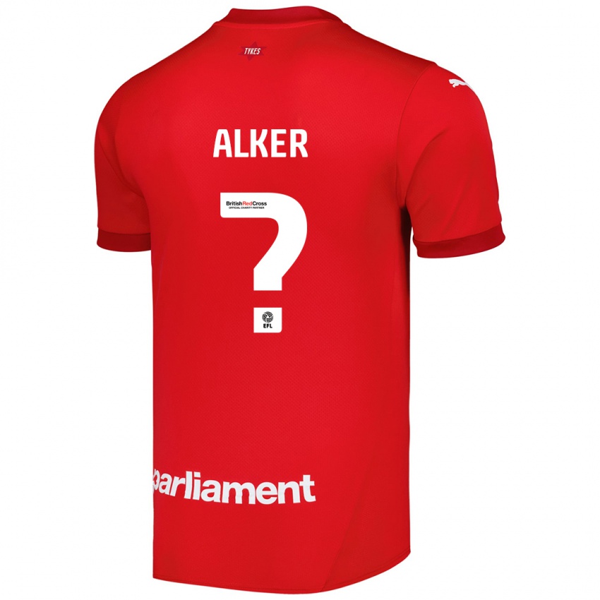 Niño Camiseta Luke Alker #0 Rojo 1ª Equipación 2024/25 La Camisa Perú