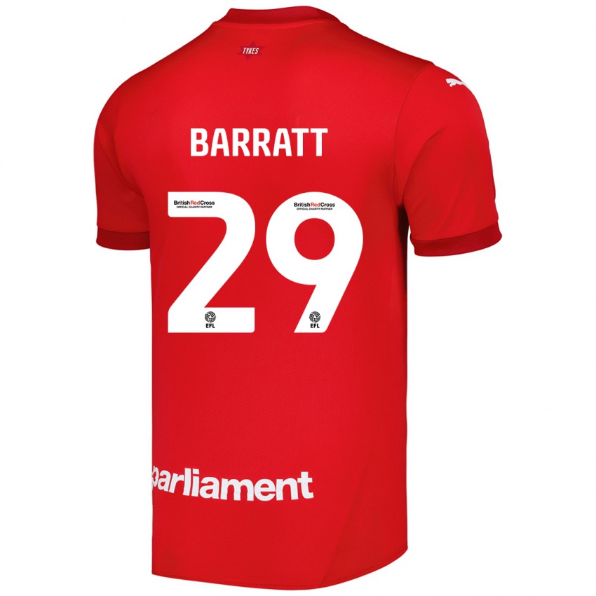 Niño Camiseta Connor Barratt #29 Rojo 1ª Equipación 2024/25 La Camisa Perú