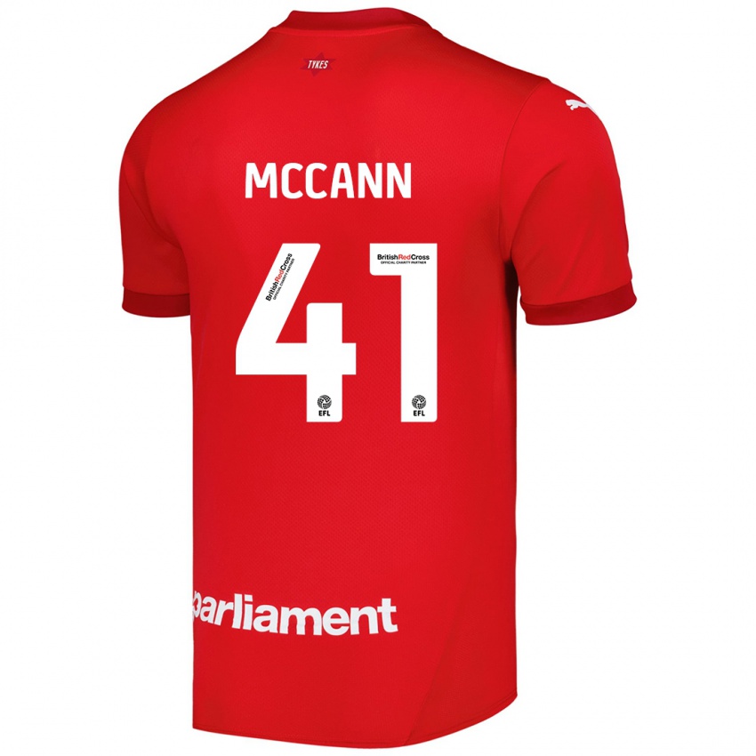 Niño Camiseta Bayley Mccann #41 Rojo 1ª Equipación 2024/25 La Camisa Perú