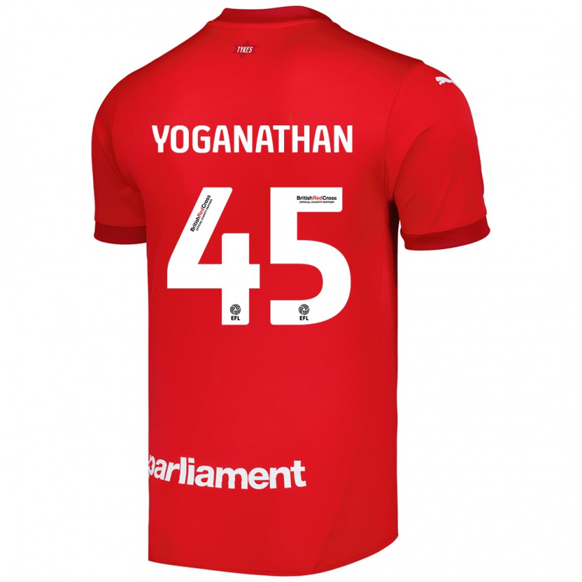 Niño Camiseta Vimal Yoganathan #45 Rojo 1ª Equipación 2024/25 La Camisa Perú