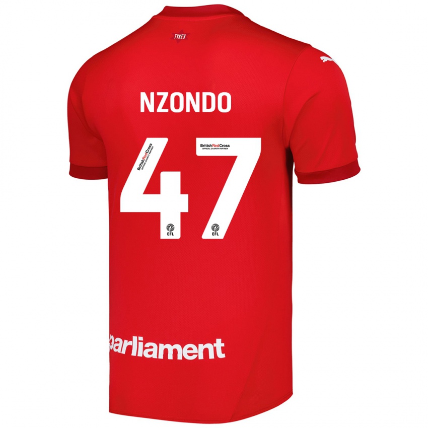 Niño Camiseta Emmaisa Nzondo #47 Rojo 1ª Equipación 2024/25 La Camisa Perú