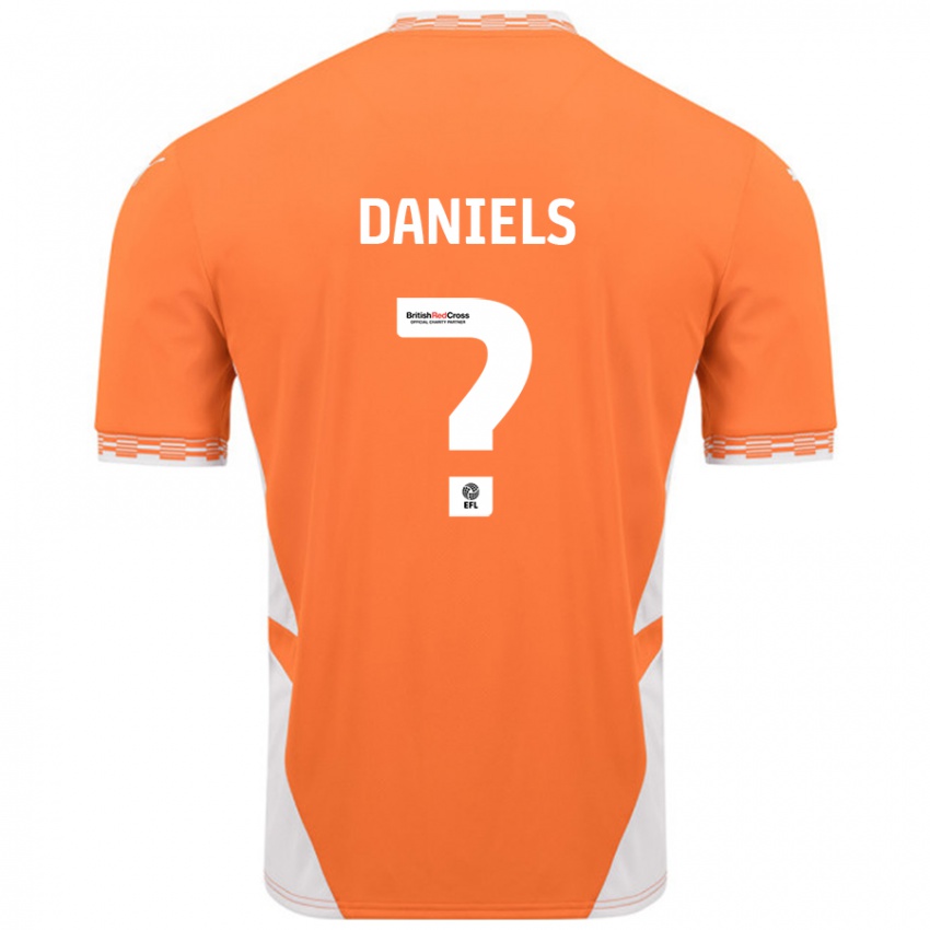 Niño Camiseta Jake Daniels #0 Naranja Blanco 1ª Equipación 2024/25 La Camisa Perú