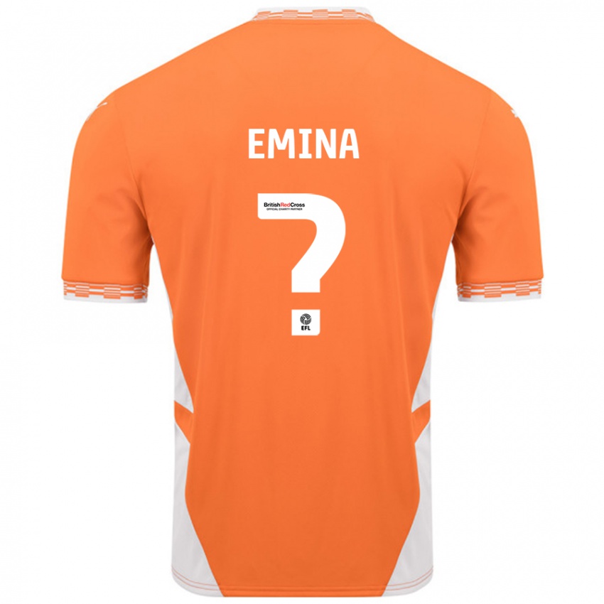 Niño Camiseta Ezra Emina #0 Naranja Blanco 1ª Equipación 2024/25 La Camisa Perú