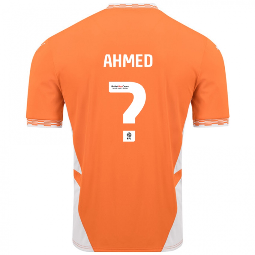 Niño Camiseta Jibran Ahmed #0 Naranja Blanco 1ª Equipación 2024/25 La Camisa Perú