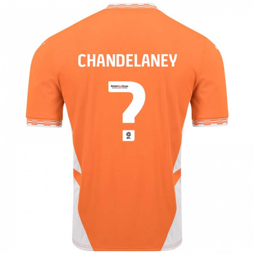 Niño Camiseta Yulan Chandelaney #0 Naranja Blanco 1ª Equipación 2024/25 La Camisa Perú