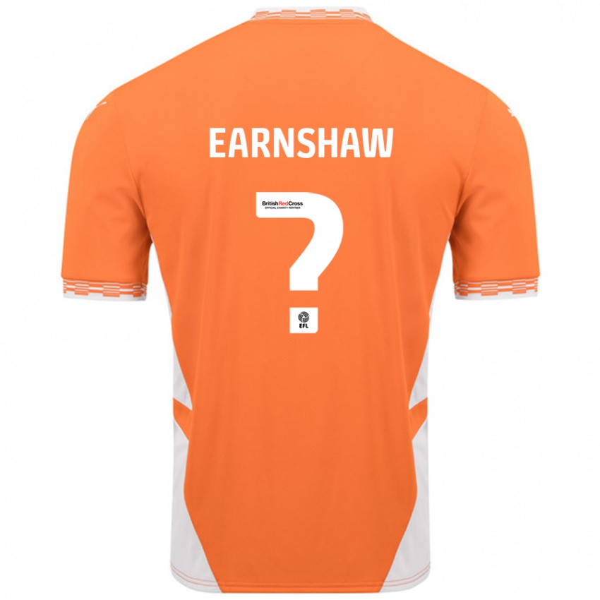 Niño Camiseta Alice Earnshaw #0 Naranja Blanco 1ª Equipación 2024/25 La Camisa Perú