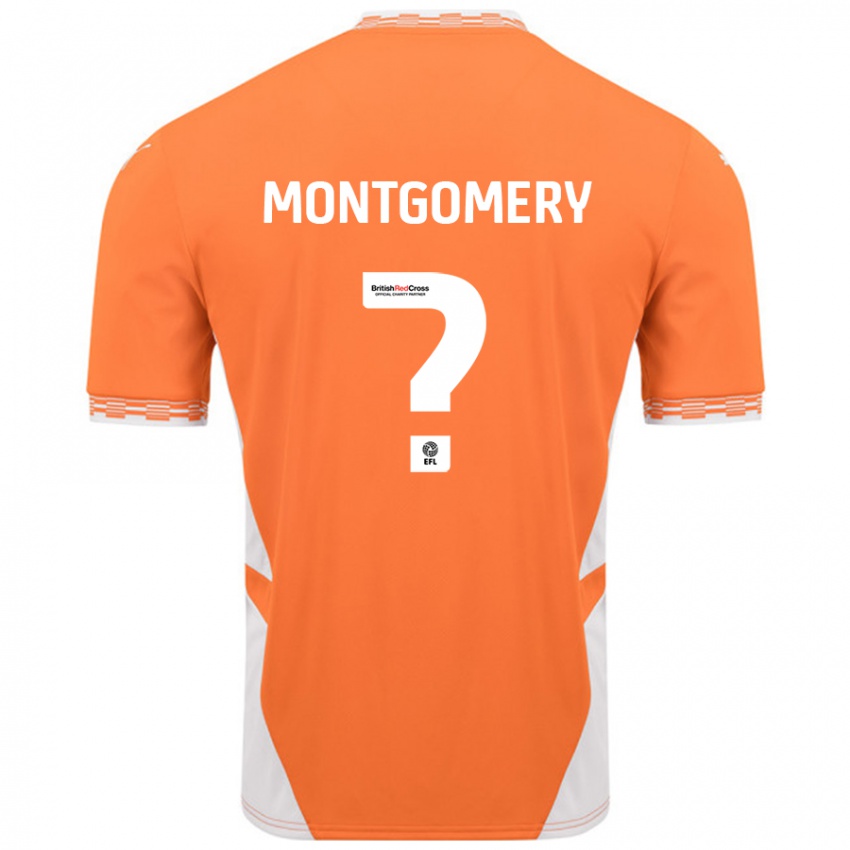 Niño Camiseta Aleysha Montgomery #0 Naranja Blanco 1ª Equipación 2024/25 La Camisa Perú