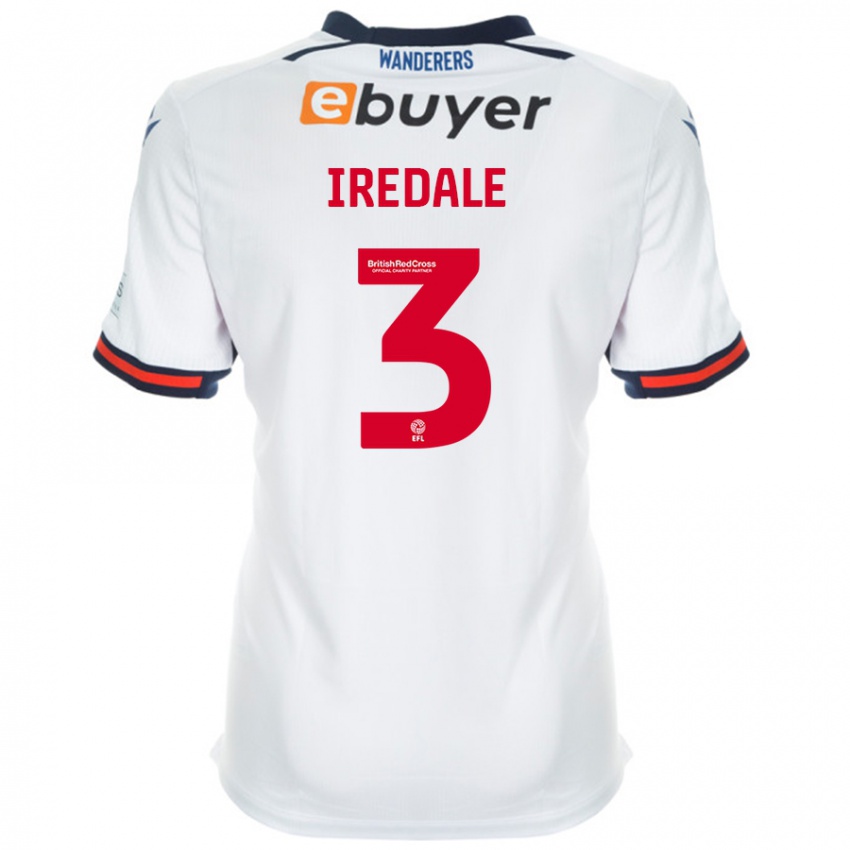 Niño Camiseta Jack Iredale #3 Blanco 1ª Equipación 2024/25 La Camisa Perú