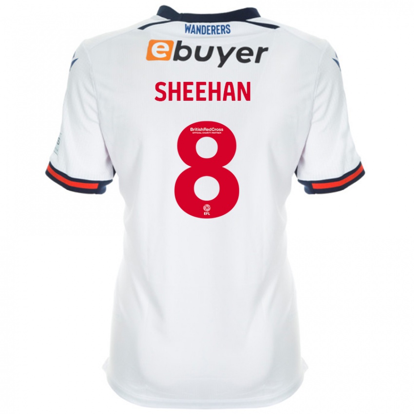 Niño Camiseta Josh Sheehan #8 Blanco 1ª Equipación 2024/25 La Camisa Perú