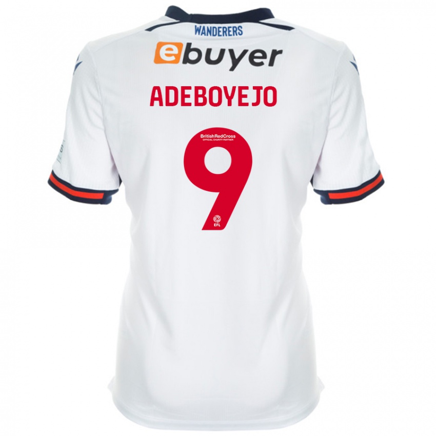 Niño Camiseta Victor Adeboyejo #9 Blanco 1ª Equipación 2024/25 La Camisa Perú