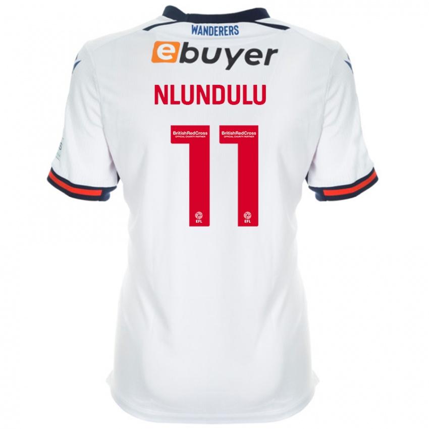 Niño Camiseta Dan Nlundulu #11 Blanco 1ª Equipación 2024/25 La Camisa Perú