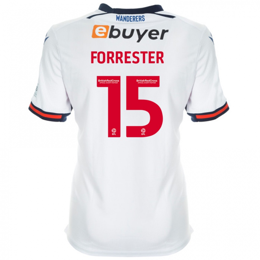 Niño Camiseta Will Forrester #15 Blanco 1ª Equipación 2024/25 La Camisa Perú