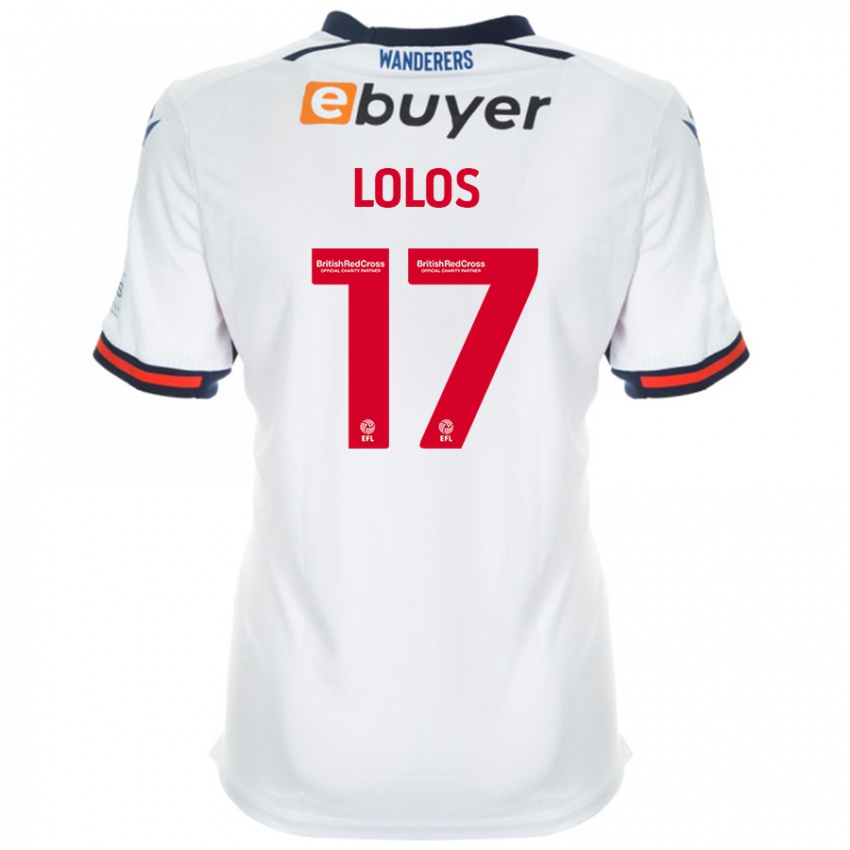 Niño Camiseta Klaidi Lolos #17 Blanco 1ª Equipación 2024/25 La Camisa Perú