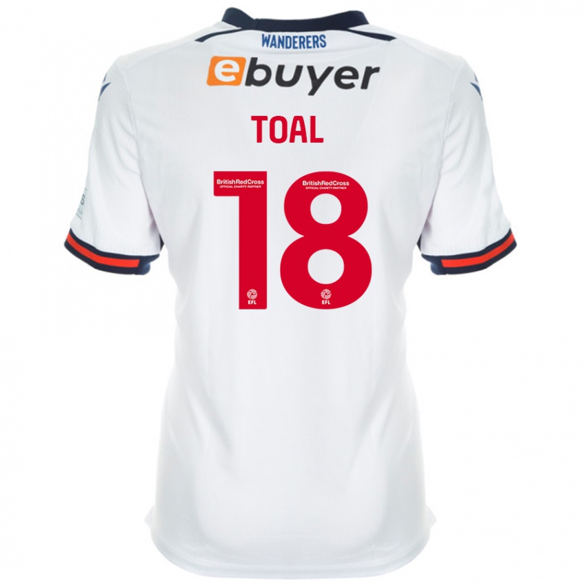 Niño Camiseta Eoin Toal #18 Blanco 1ª Equipación 2024/25 La Camisa Perú