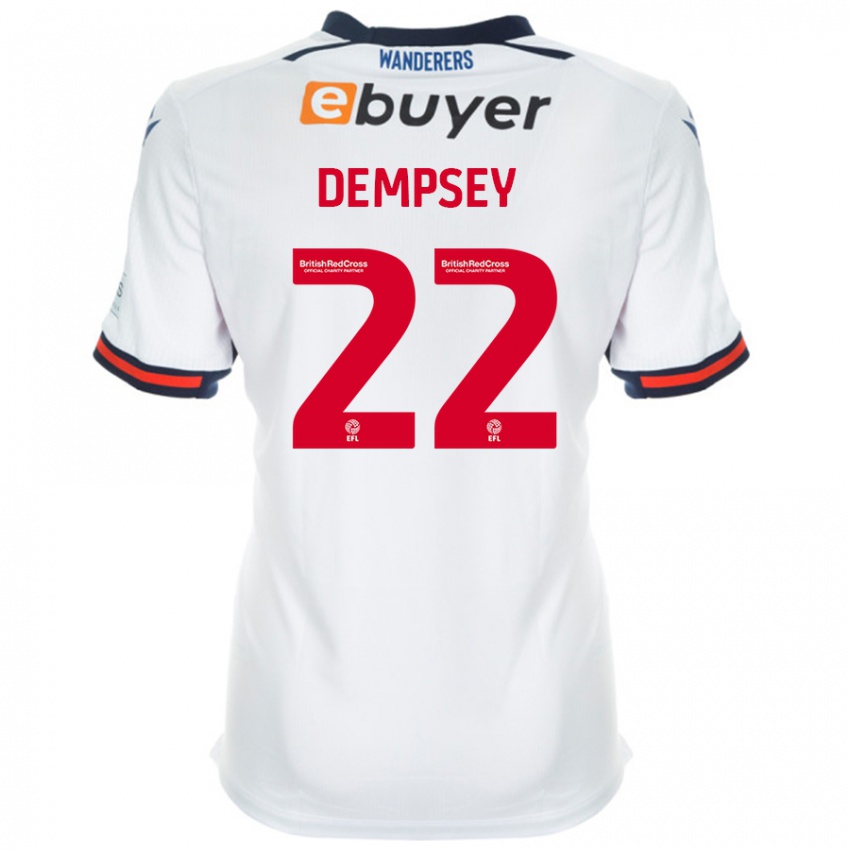 Niño Camiseta Kyle Dempsey #22 Blanco 1ª Equipación 2024/25 La Camisa Perú