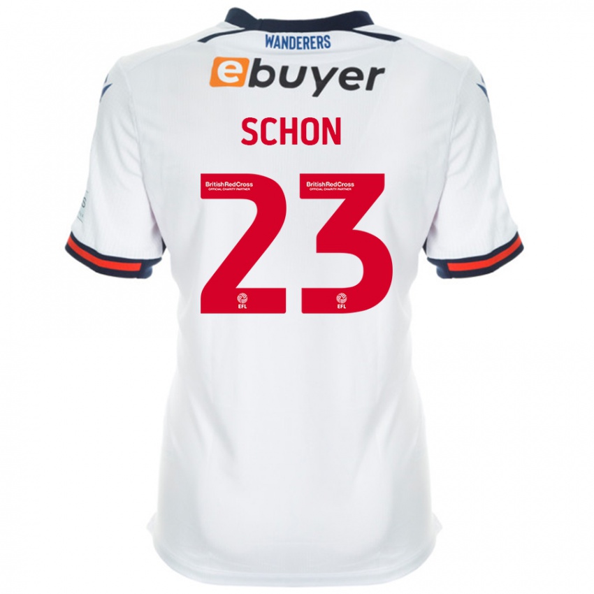 Niño Camiseta Szabolcs Schön #23 Blanco 1ª Equipación 2024/25 La Camisa Perú