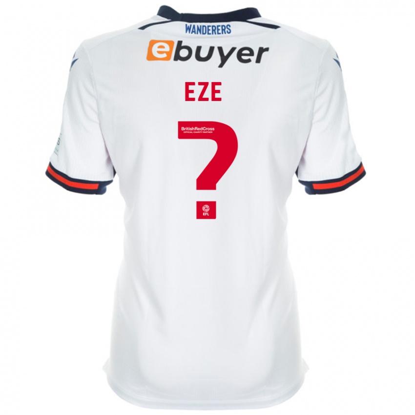 Niño Camiseta Dubem Eze #0 Blanco 1ª Equipación 2024/25 La Camisa Perú