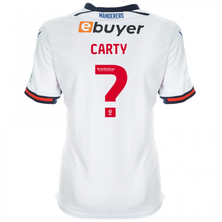 Niño Camiseta Conor Carty #0 Blanco 1ª Equipación 2024/25 La Camisa Perú