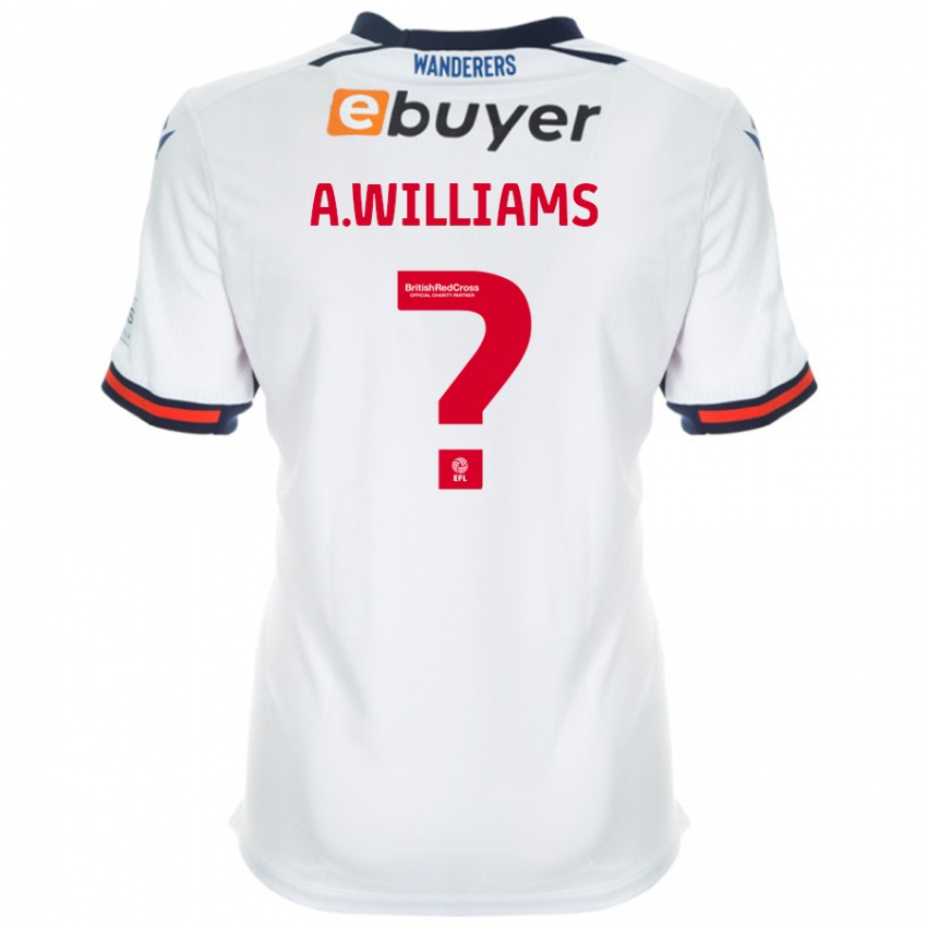 Niño Camiseta Alexsis Williams #0 Blanco 1ª Equipación 2024/25 La Camisa Perú