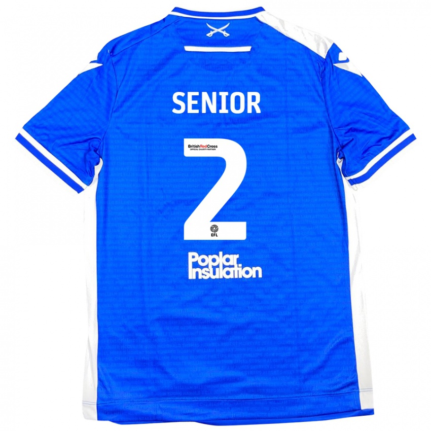 Niño Camiseta Joel Senior #2 Azul Blanco 1ª Equipación 2024/25 La Camisa Perú