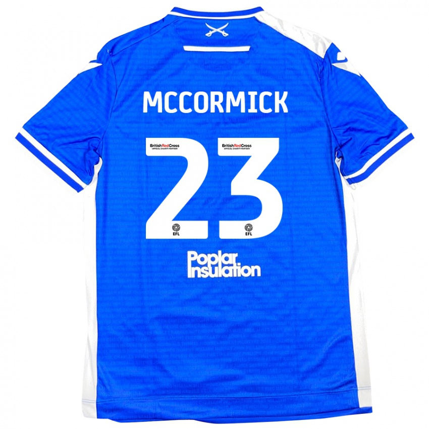 Niño Camiseta Luke Mccormick #23 Azul Blanco 1ª Equipación 2024/25 La Camisa Perú