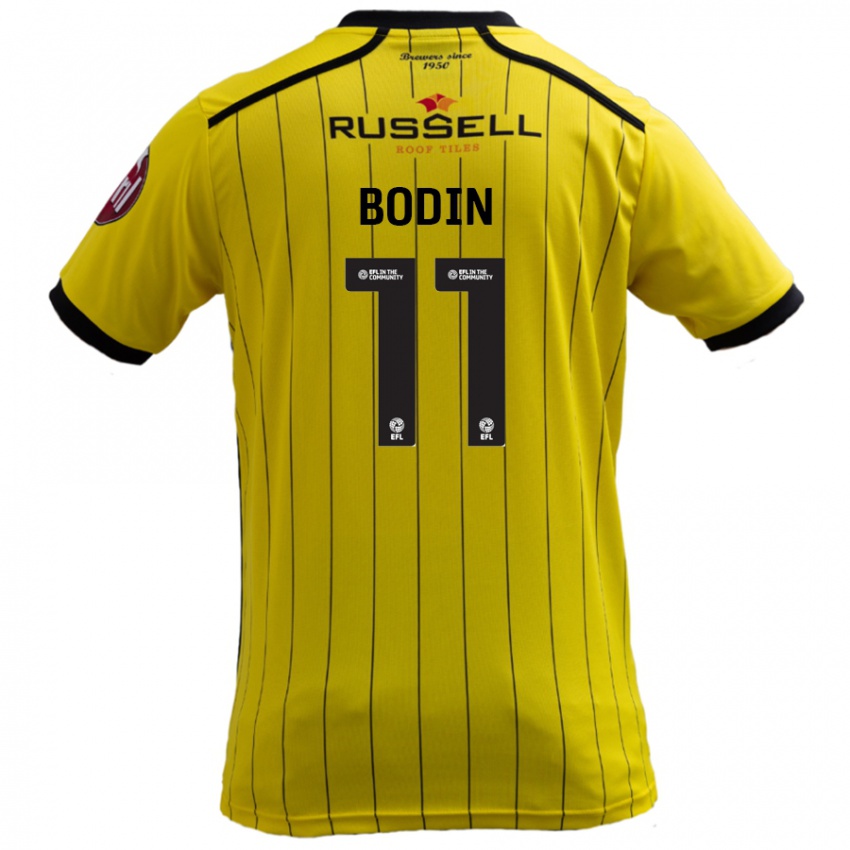 Niño Camiseta Billy Bodin #11 Amarillo 1ª Equipación 2024/25 La Camisa Perú