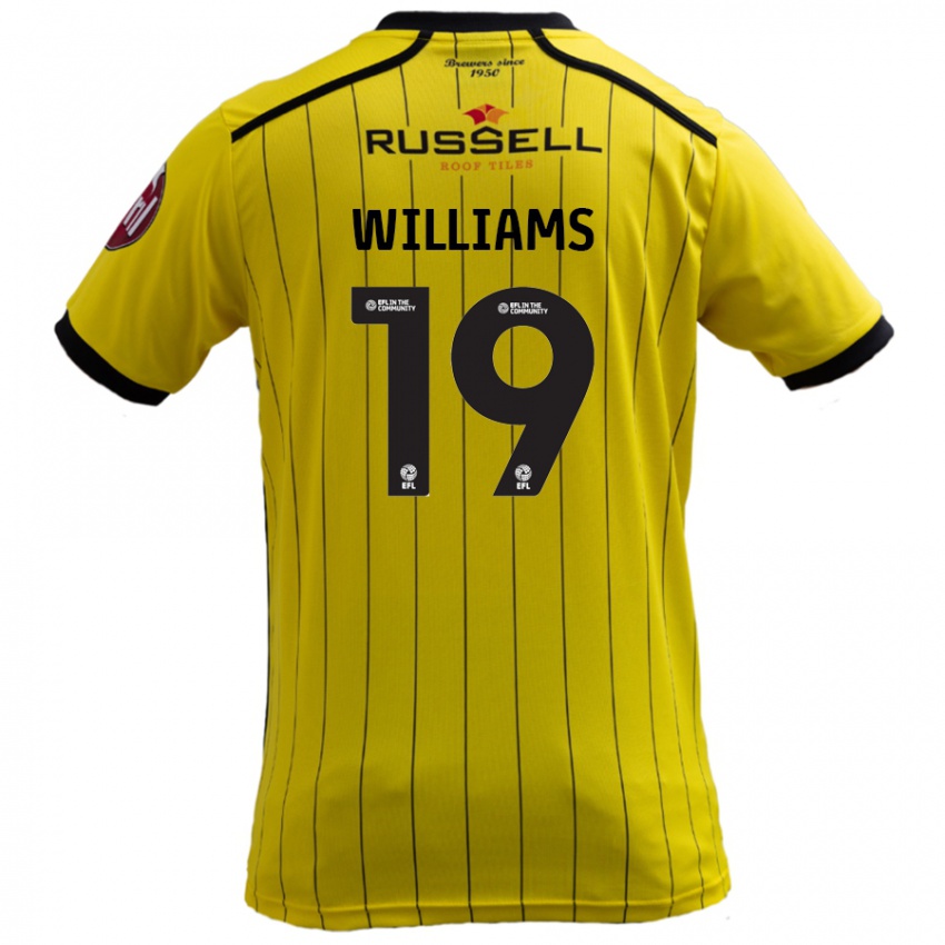 Niño Camiseta Dylan Williams #19 Amarillo 1ª Equipación 2024/25 La Camisa Perú