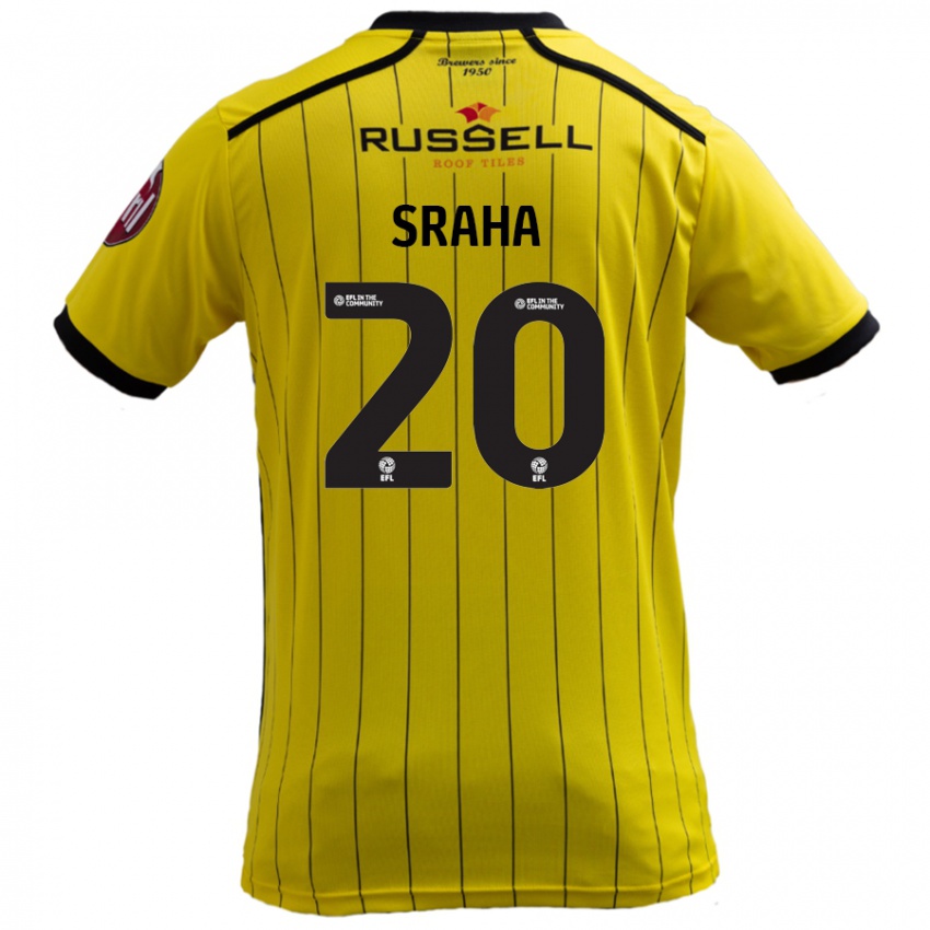 Niño Camiseta Jason Sraha #20 Amarillo 1ª Equipación 2024/25 La Camisa Perú