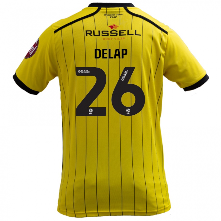 Niño Camiseta Finn Delap #26 Amarillo 1ª Equipación 2024/25 La Camisa Perú