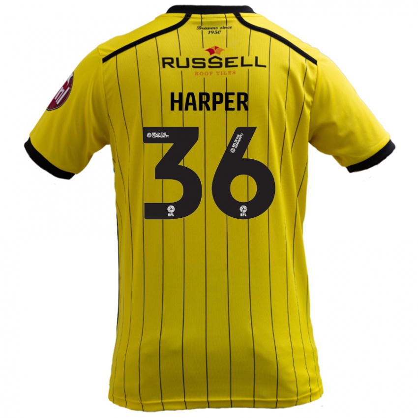 Niño Camiseta Rekeem Harper #36 Amarillo 1ª Equipación 2024/25 La Camisa Perú