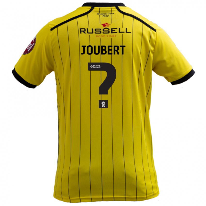 Niño Camiseta Lucas Joubert #0 Amarillo 1ª Equipación 2024/25 La Camisa Perú