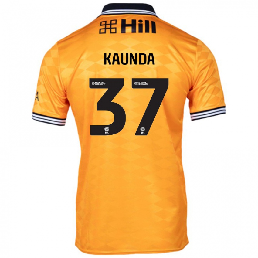 Niño Camiseta Amaru Kaunda #37 Naranja 1ª Equipación 2024/25 La Camisa Perú