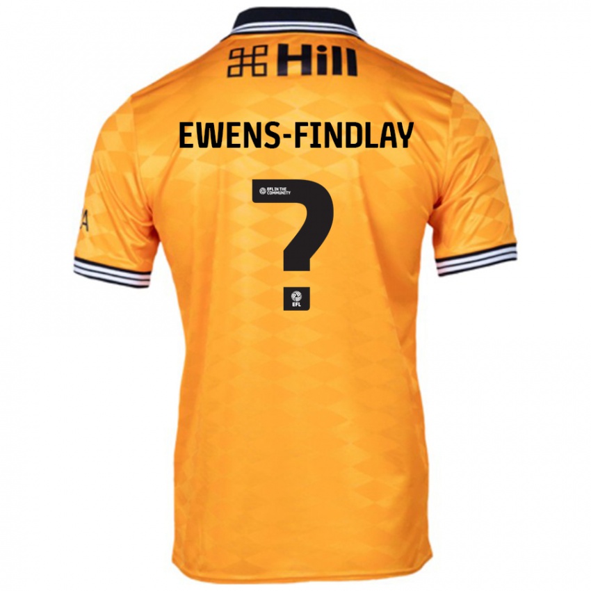 Niño Camiseta Ty Ewens-Findlay #0 Naranja 1ª Equipación 2024/25 La Camisa Perú