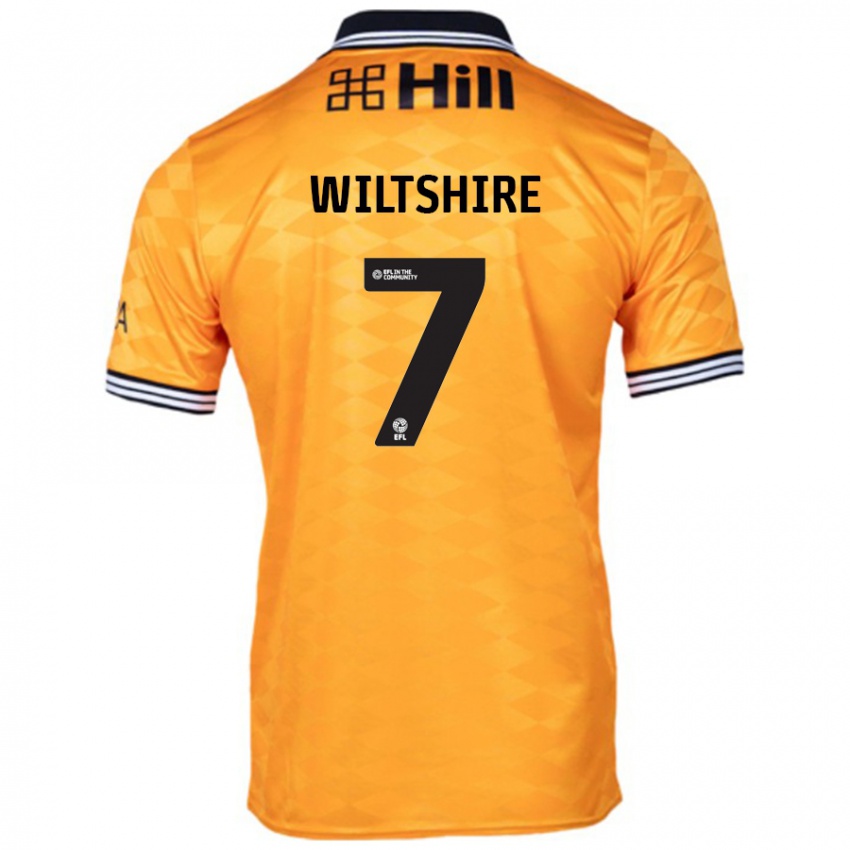 Niño Camiseta Sarah Wiltshire #7 Naranja 1ª Equipación 2024/25 La Camisa Perú