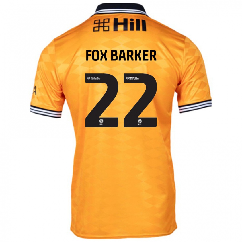 Niño Camiseta Mistie Fox-Barker #22 Naranja 1ª Equipación 2024/25 La Camisa Perú