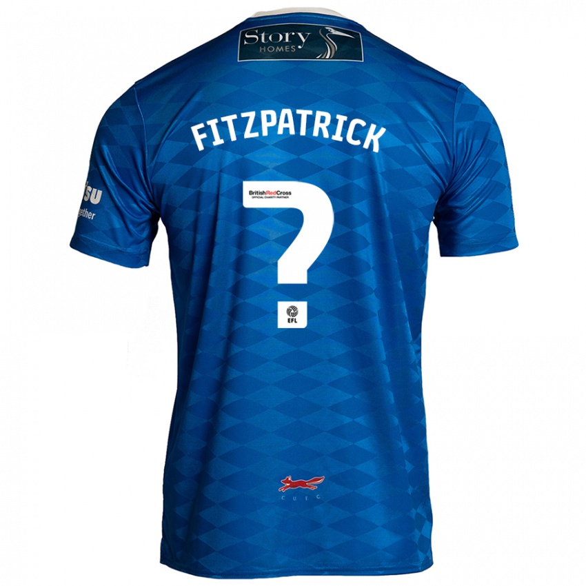 Niño Camiseta Aran Fitzpatrick #0 Azul 1ª Equipación 2024/25 La Camisa Perú